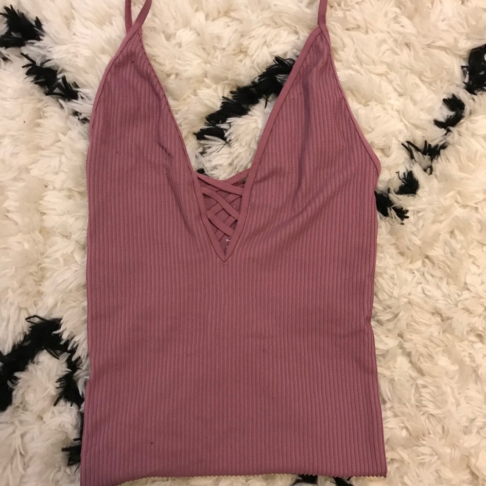 Free People Purple/Pink Intimate Tank Top XS/S